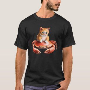 Adorable Kitten und Riesenkrebse T-Shirt