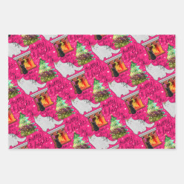 Adorable kitten Weihnachtspapier Geschenkpapier Set