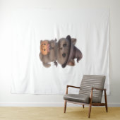 Adorable Kitten zu Halloween Hexenkostüm mit Pu Wandteppich (Beispiel (Horizontal))