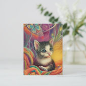 Adorable Kittens 1 Postkarte (Stehend Vorderseite)