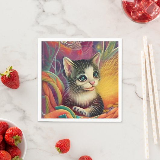 Adorable Kittens 1 Serviette (Beispiel)