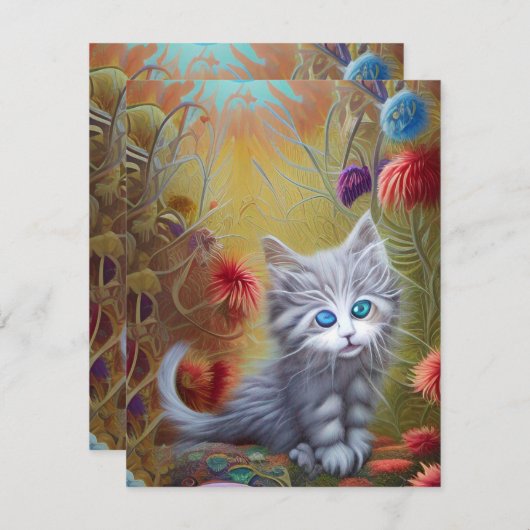 Adorable Kittens 2 Mitteilungskarte (Vorne/Hinten)