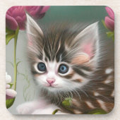 Adorable Kittens 4 Getränkeuntersetzer (Vorderseite)
