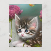 Adorable Kittens 4 Postkarte (Vorderseite)