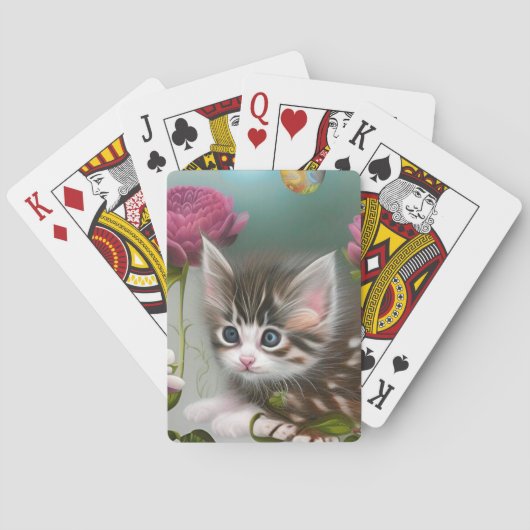 Adorable Kittens 4 Spielkarten (Rückseite)