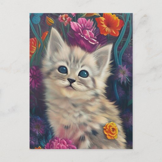 Adorable Kittens 9 Postkarte (Vorderseite)