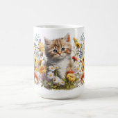 Adorable Kittens Line Keramik Tasse (Mittel)