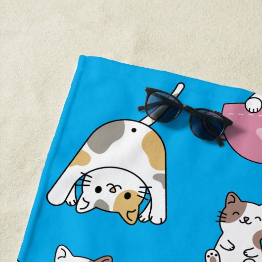 Adorable Kitty Cats Strandtuch (Beispiel)