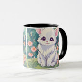 Adorable Kitty Delight Tasse" Tasse (VorderseiteRechts)