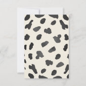 Adorable Kleine Cowgirl ist auf dem Weg Mädchen Du Dankeskarte (Rückseite)