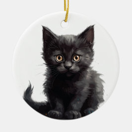 ADORABLE KLEINE SCHWARZE KÜCHE KERAMIK ORNAMENT