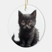ADORABLE KLEINE SCHWARZE KÜCHE KERAMIK ORNAMENT (Links)