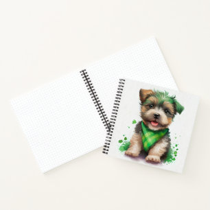ADORABLE KLEINE WASSERCOLOR YORKSHIRE TERRIER NOTIZBLOCK