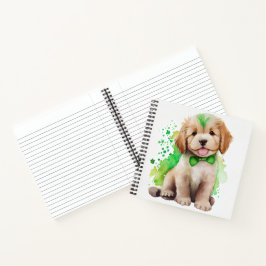 ADORABLE KLEINE WASSERFARBFLÜFFE PUPPENHUND NOTIZBLOCK