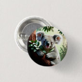 Adorable Koala Bear Button (Vorne & Hinten)
