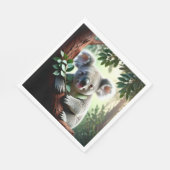 Adorable Koala Bear Serviette (Ecke)