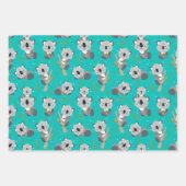Adorable Koala Bear Wrapping Paper Set 3 Geschenkpapier Set (Vorderseite)