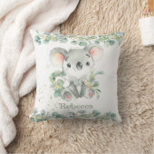 Adorable Koala Eucalyptus Leafy Girl Boy Kinderzim Kissen (Decke)