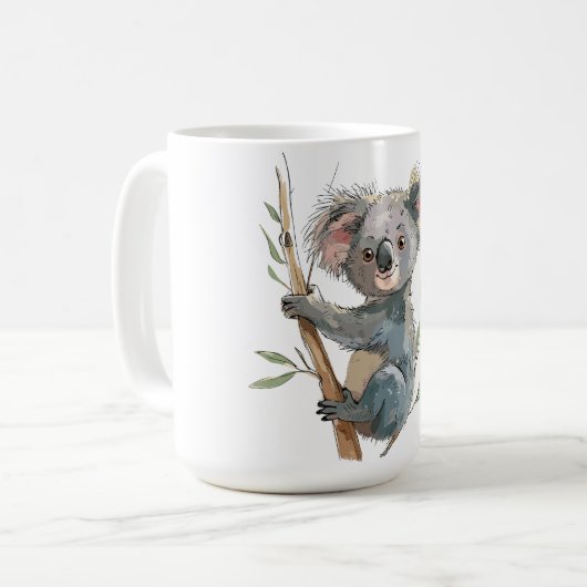 Adorable Koala Kaffeetasse (Vorderseite Links)