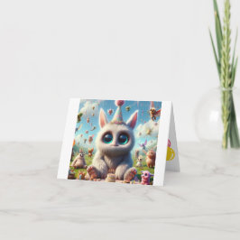 Adorable Kreatur Geburtstagswünsche Karte