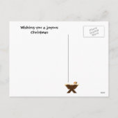 Adorable Krippe Weihnachten Postkarte (Rückseite)