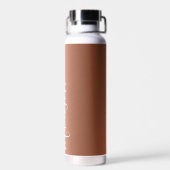 Adorable Kupfer Hintergrund mit Namen Trinkflasche (Rückseite)