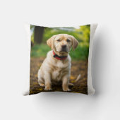 Adorable Labrador Hunde Illustration - Niedliche W Kissen (Rückseite)