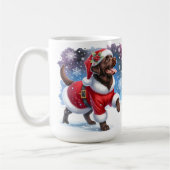 Adorable Labrador Retriever Welpenhund Weihnachten Kaffeetasse (Links)