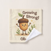 Adorable Lächeln Acorn wächst stark Waschlappen (Waschlappen)