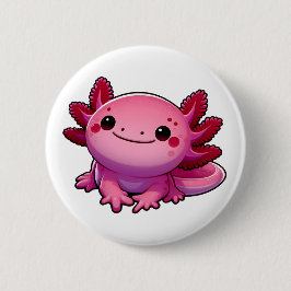 Adorable Lächeln Axolotl Button
