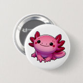 Adorable Lächeln Axolotl Button (Vorne & Hinten)