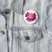 Adorable Lächeln Axolotl Button (Beispiel)