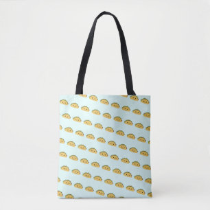 Adorable Lächeln Kawaii Taco Muster Tasche