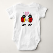 Adorable Ladybug Baby Bodysuit Strampler (Rückseite)