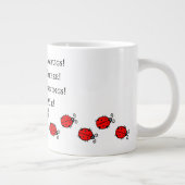 Adorable Ladybug Jumbo Coffee Cup! Jumbo-Tasse (Rechts)