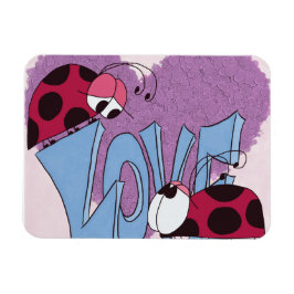 Adorable Ladybug Liebe Cartoon Magnet
