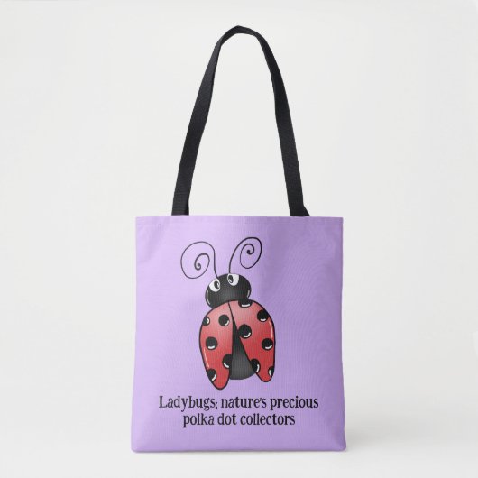 Adorable Ladybug Liebe Tote Bag - Spread Liebe Tasche (Vorderseite)