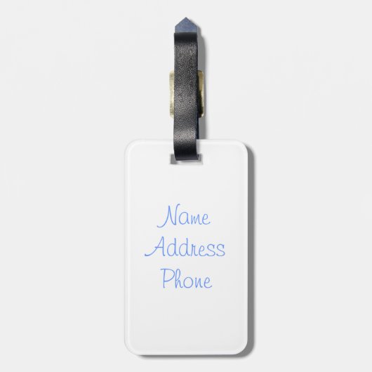 Adorable Ladybug mit Hübschem rosa Ballon Bouquet Gepäckanhänger (Rückseite vertikal)