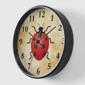 Adorable Ladybug Wall Clock! Uhr (Winkel)