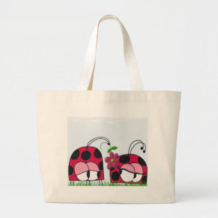 Adorable Ladybug Wog seine neue Liebe Cartoon Jumbo Stoffbeutel