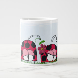 Adorable Ladybug Wog seine neue Liebe Cartoon Jumbo-Tasse