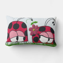 Adorable Ladybug Wog seine neue Liebe Cartoon Lendenkissen