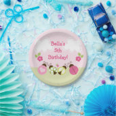 Adorable Ladybugs und Blume Papierplatte Pappteller (Party)
