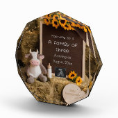 Adorable landesähnliche Schwangerschaftsankündigun Fotoblock (Rechts)