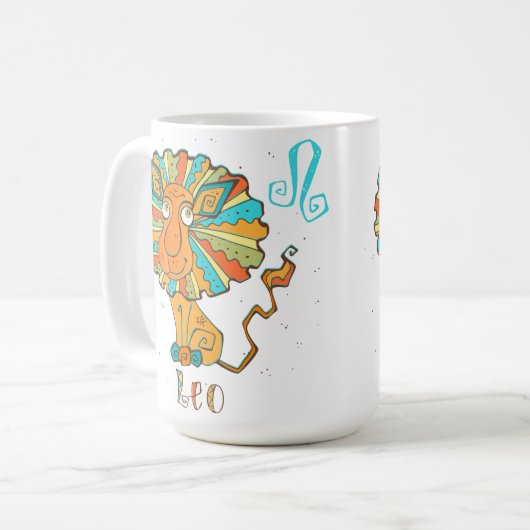 Adorable Leo Lion Kaffeetasse (Vorderseite Links)