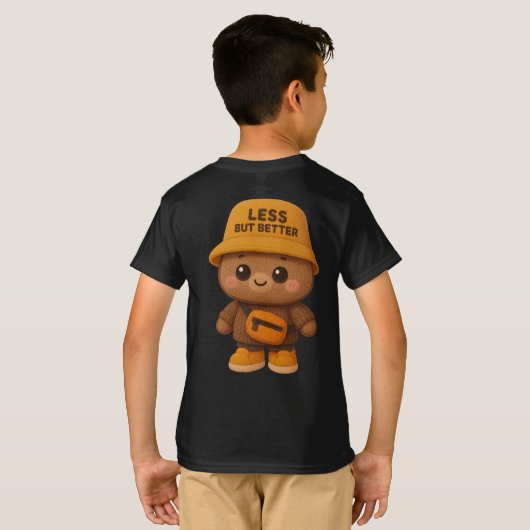 Adorable "Less But Better" Bear  T-Shirt (Schwarz voll)