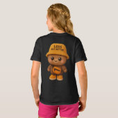 Adorable "Less But Better" Bear T-Shirt (Schwarz voll)