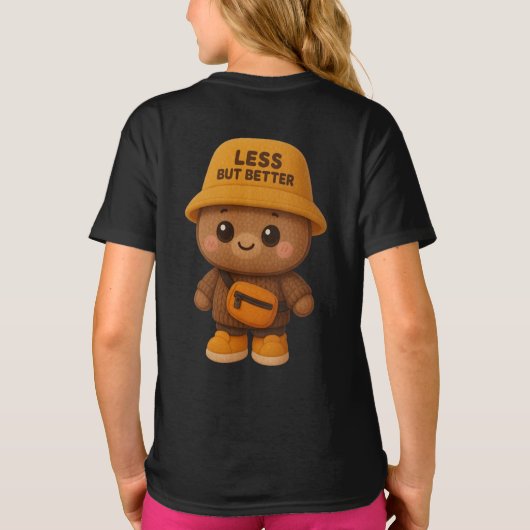 Adorable "Less But Better" Bear T-Shirt (Rückseite)