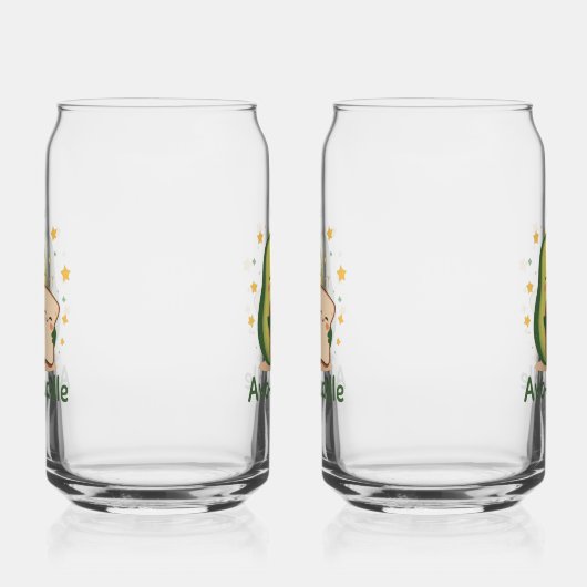 Adorable "Let's Avo-Cuddle" Food Pun Dosenglas (Rechts)