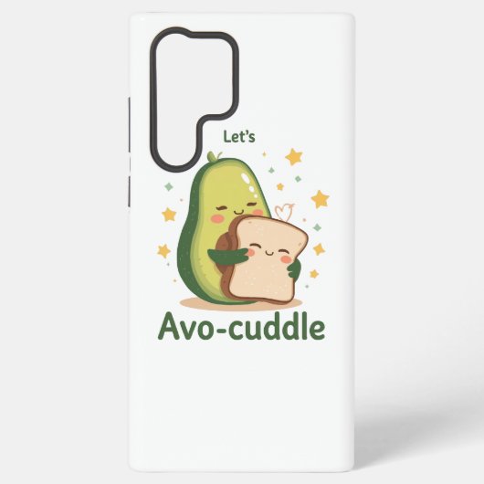 Adorable "Let's Avo-Cuddle" Food Pun Samsung Galaxy Hülle (Rückseite)